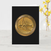 Claritas Buttonnen Afbeelding 1986 Kaart (Gele Bloem)