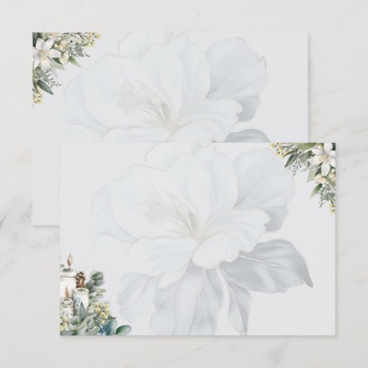 Clarity Basic Blank Recept Kaart (Voorkant / Achterkant)