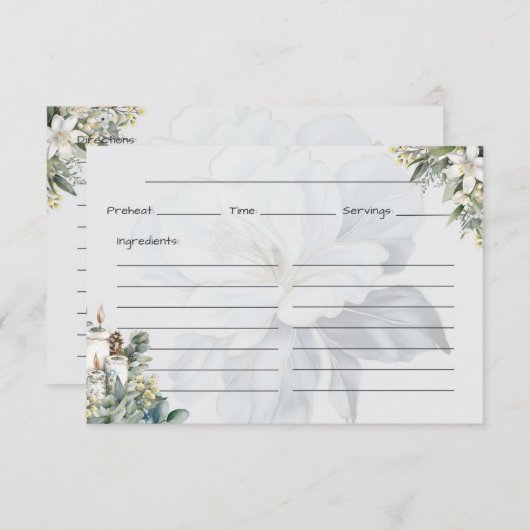 Clarity Basic Recept Kaart (Voorkant / Achterkant)