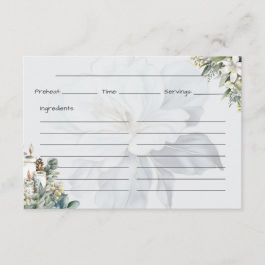 Clarity Basic Recept Kaart (Voorkant)