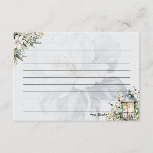 Clarity Basic Recept Kaart (Achterkant)