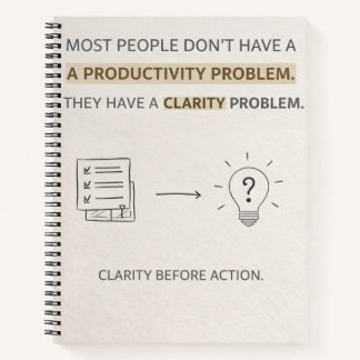 Clarity before Actions Notbook  Notitieboek
