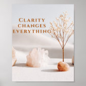 Clarity Changes Everything | Neutral Minimalist Poster (Voorkant)