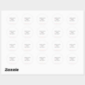 Clarity Heart Ronde Sticker (Vel)