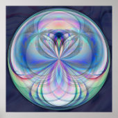 Clarity Mandala - Fractal Artwork Print (Voorkant)