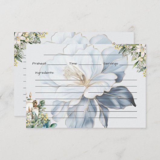 Clarity Recept Kaart (Voorkant / Achterkant)