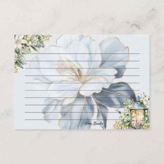 Clarity Recept Kaart (Achterkant)