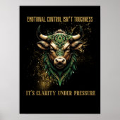 CLARITY UNDER PRESSURE | Bull Poster (Voorkant)