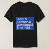 Clark &amp; Addison &amp; Waveland&amp; Sheffield T-shirt (Design voorkant)