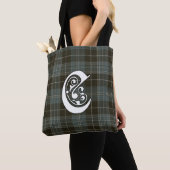 Clark Clan Tartan Monogram Tote Bag (Dichtbij)