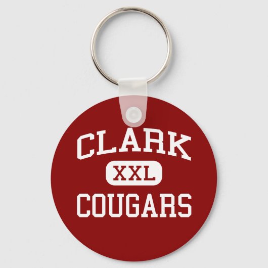 Clark - Cougars - Clark High School - Plano Texas Sleutelhanger (Voorkant)