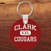 Clark - Cougars - Clark High School - Plano Texas Sleutelhanger (Voorkant)