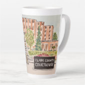Clark County Courthouse-beker Latte Mok (Rechterhoek)