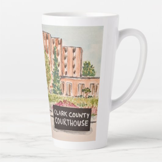 Clark County Courthouse-beker Latte Mok (Rechts)