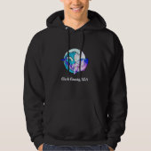 Clark County Wa Japanse Paint Geometric Orca Kill Hoodie (Voorkant)
