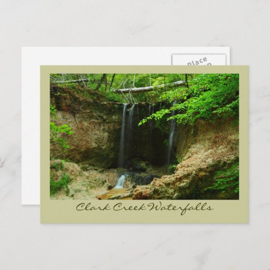 Clark Creek Waterfall Briefkaart (Voorkant / Achterkant)