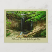Clark Creek Waterfall Briefkaart (Voorkant)