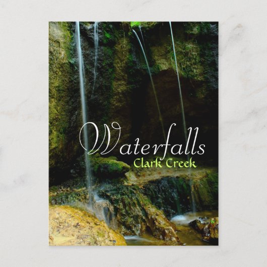 Clark Creek Waterfall - Tunica Hills Briefkaart (Voorkant)