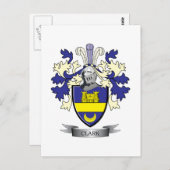 Clark Family Crest Coat of Arms Briefkaart (Voorkant / Achterkant)