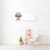 Clark Family Crest Coat of Arms Spandoek (Insitu)