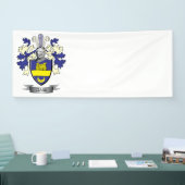 Clark Family Crest Coat of Arms Spandoek (Beurs)