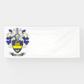 Clark Family Crest Coat of Arms Spandoek (Horizontaal)