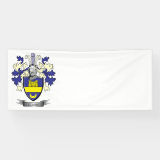 Clark Family Crest Coat of Arms Spandoek