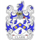Clark Family Crest Sticker (Voorkant)