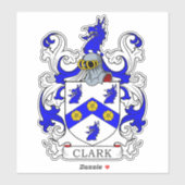 Clark Family Crest Sticker (Vel)