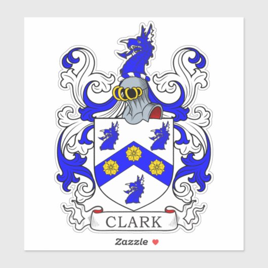 Clark Family Crest Sticker (Vel)