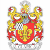 Clark Family Crest Sticker (Voorkant)