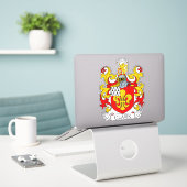 Clark Family Crest Sticker (Laptop op bureau)