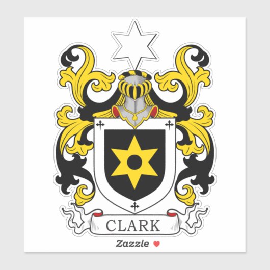 Clark Family Crest Sticker (Vel)