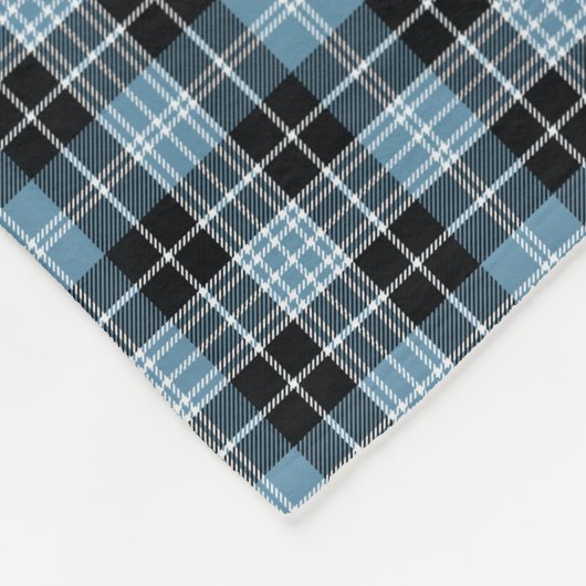 Clark Family Tartan Pset Pattern Fleece Deken (Hoek)