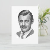 Clark Gable-Wenskaart Kaart (Staand voorkant)