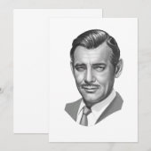 Clark Gable-Wenskaart Kaart (Voorkant / Achterkant)