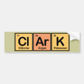 Clark gemaakt van Elements Bumpersticker (Voorkant)