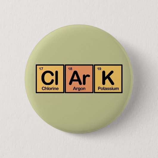 Clark gemaakt van Elements Ronde Button 5,7 Cm (Voorkant)