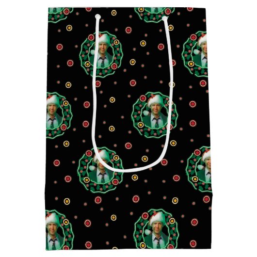 Clark Griswold Kerstmis - Pattern Medium Cadeauzakje (Achterkant)