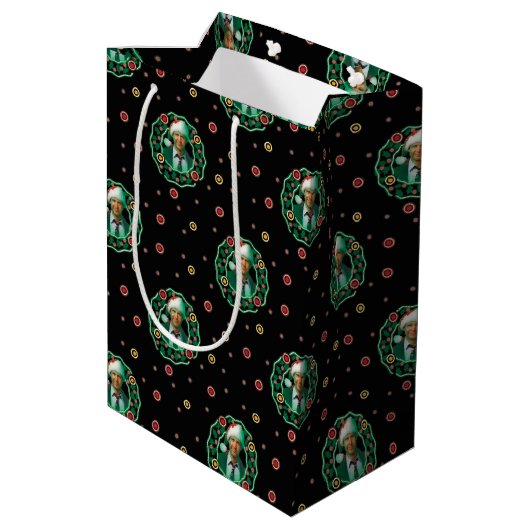 Clark Griswold Kerstmis - Pattern Medium Cadeauzakje (Achterkant Gekanteld)