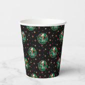 Clark Griswold Kerstmis - Pattern Papieren Bekers (Achterkant)