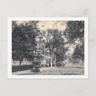 Clark House, Greenport, Vintage van New York Briefkaart