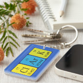 Clark periodieke lijstnaam - het sleutelwoord sleutelhanger (Voorkant Rechts)