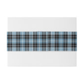 Clark Scottish Tartan Belly Band Uitnodigingen Wikkel (Achterkant Voorbeeld)