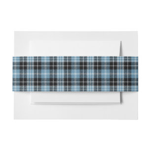 Clark Scottish Tartan Belly Band Uitnodigingen Wikkel