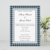 Clark Scottish Wedding Invitation Kaart (Staand voorkant)