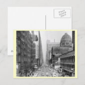 Clark St., Chicago, Vintage van Illinois Briefkaart (Voorkant / Achterkant)