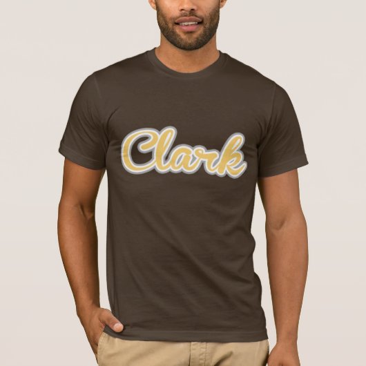 Clark T-Shirt Yellow Logo (Voorkant)