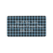 Clark Tartan Label (Voorkant)
