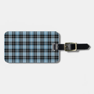 Clark Tartan Pattern Bagagelabel